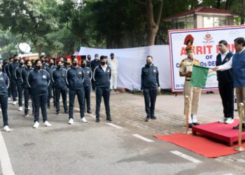 दिल्ली पुलिस की और से “अमृत रन” का आयोजन, केंद्रीय गृह राज्य मंत्री नित्यानंद राय ने “अमृत रन” को झंडी दिखाकर रवाना किया
