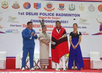 पहली दिल्ली पुलिस बैडमिंटन “एस्प्रिट डी कॉर्प्स” चैंपियनशिप का हुआ समापन समारोह