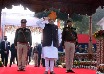 दिल्ली पुलिस का 75वां स्थापना दिवस, गृहमंत्री अमित शाह ने ली परेड की सलामी