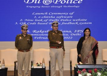 दिल्ली पुलिस आयुक्त राकेश अस्थाना, ने दिल्ली पुलिस की तीन डिजिटल पहल की शुरुआत कि
