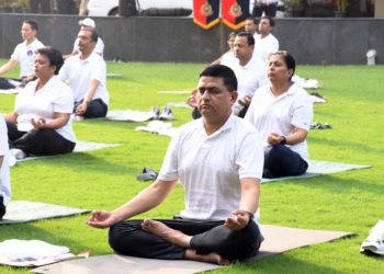 दिल्ली पुलिस ने अंतर्राष्ट्रीय योग दिवस मनाया