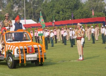 दिल्ली पुलिस ने किंग्सवे कैंप ग्राउंड के न्यू पुलिस लाइन्स में अपना पहला कमिश्नरी दिवस समारोह मनाया