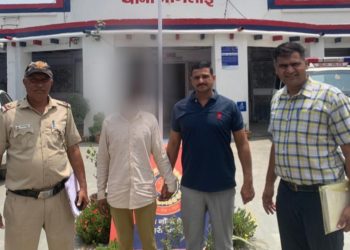 दिल्ली पुलिस थाना नांगलोई के पुलिस स्टाफ ने एक अपराधी पीओ को किया गिरफतार