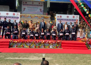 दिल्ली पुलिस की पुलिस परिवार कल्याण समिति वार्षिक खेलकूद प्रतियोगिता का  पीएफडब्ल्यूएस-मिशन ओलंपिक 2023 समापन समारोह आयोजन हुआ