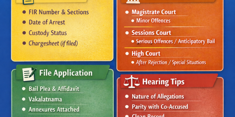 Checklist for Drafting Bail Application in Delhi Courts