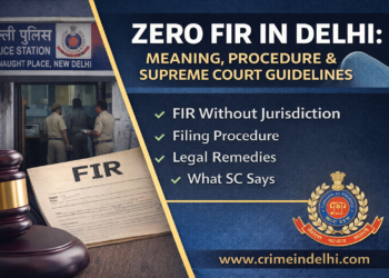 Zero FIR in Delhi