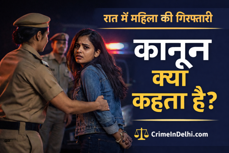 can police arrest a woman at night in india
