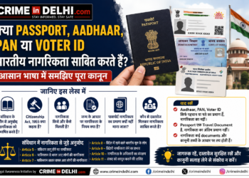 citizenship proof documents india क्या Passport, Aadhaar, PAN या Voter ID भारतीय नागरिकता साबित करते हैं?