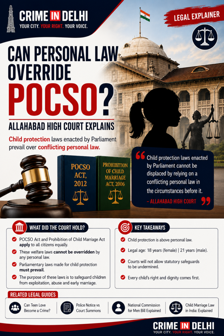 Personal Law override POCSO
