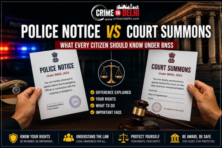Police Notice vs Court Notice