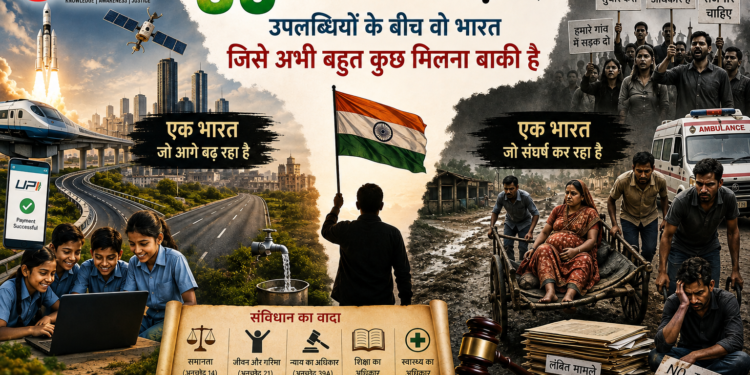 80 साल की आज़ादी — जश्न भी, सवाल भी