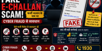 Fake e-challan scam awareness