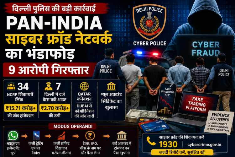 delhi-cyber-investment-fraud-9-arrested-15-71-crore