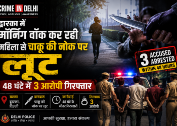 Dwarka robbery case involving woman during morning walk, three arrested