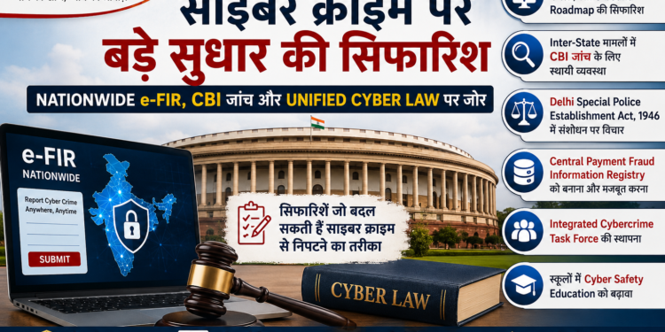 parliamentary-committee-cyber-crime-e-fir-cbi-unified-law-2026