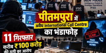 पीतमपुरा में अवैध International Call Centre का भंडाफोड़, 11 गिरफ्तार