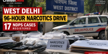 West District में 96 घंटे का Narcotics Drive, NDPS Act के तहत 17 मामले दर्ज
