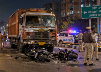 Dwarka Road Accident: 22-Year-Old Man Killed After Truck Hits Two Motorcycles, Driver Arrested
