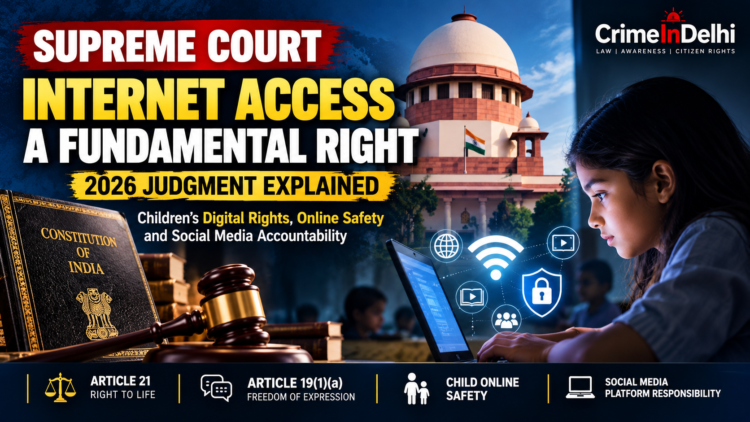 Supreme Court 2026 order on internet access as a fundamental right and child online safety